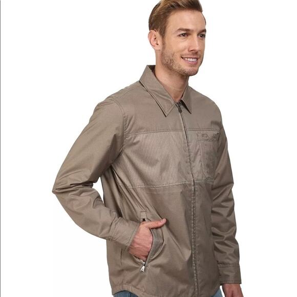 PRANA Mens Outerwear Zip Collar Jacket Double Water Repellent - Picture 2 of 5